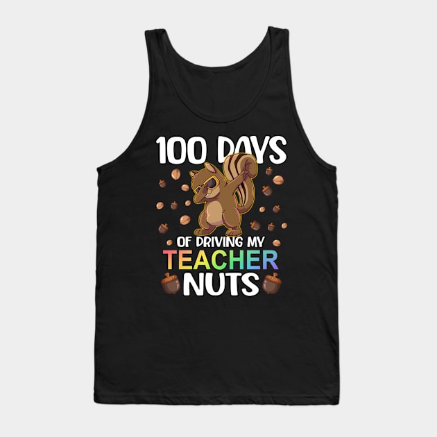 dabbing Squirrel 100th day of school Tank Top by Jhon Towel